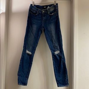 Paige skinny jeans verdugo ankle with rips